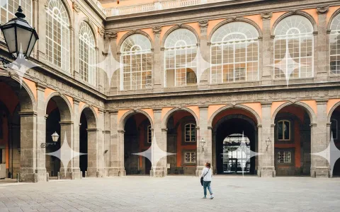 Royal Palace Courtyard, Naples