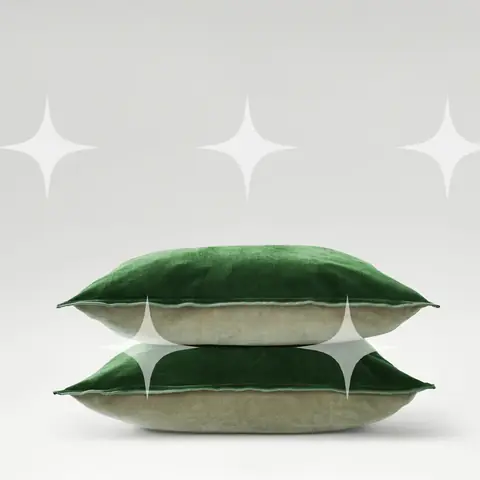 Sage Green Velvet Pillow Shams