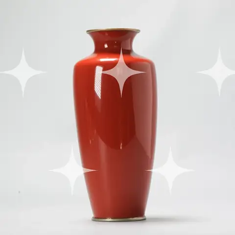 Oxblood Glazed Ceramic Vase