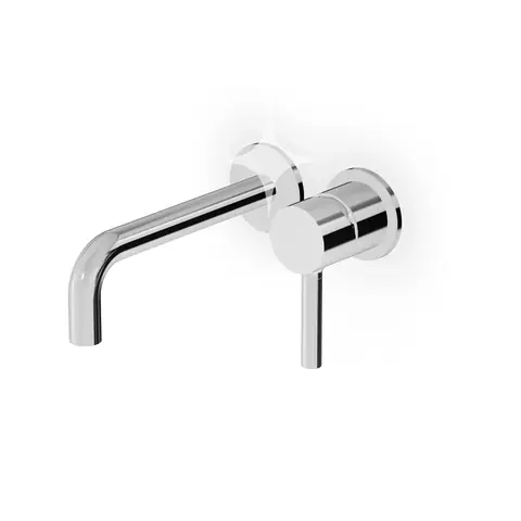 Chrome Wall-Mounted Basin Faucet