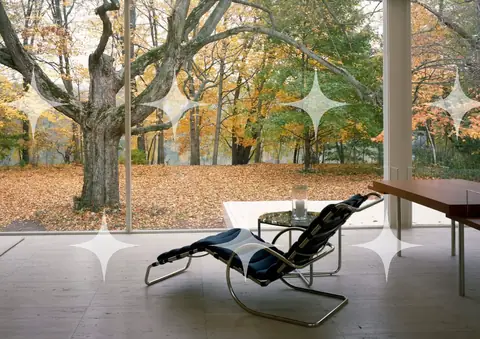 Lounge Chair and Autumn View