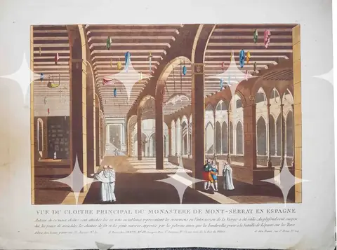 Monastery Cloister, Coloured Plate