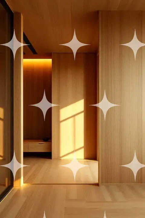 Sunlit Oak Entrance Hall