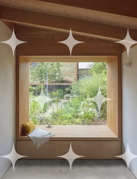 Window Seat Onto a Garden
