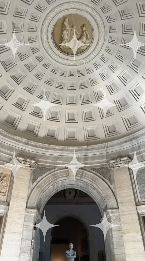 Coffered Dome Over an Arch