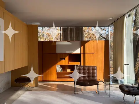 Midcentury Room with Teak Wall Unit