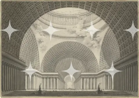 Bath Hall Section, Engraving