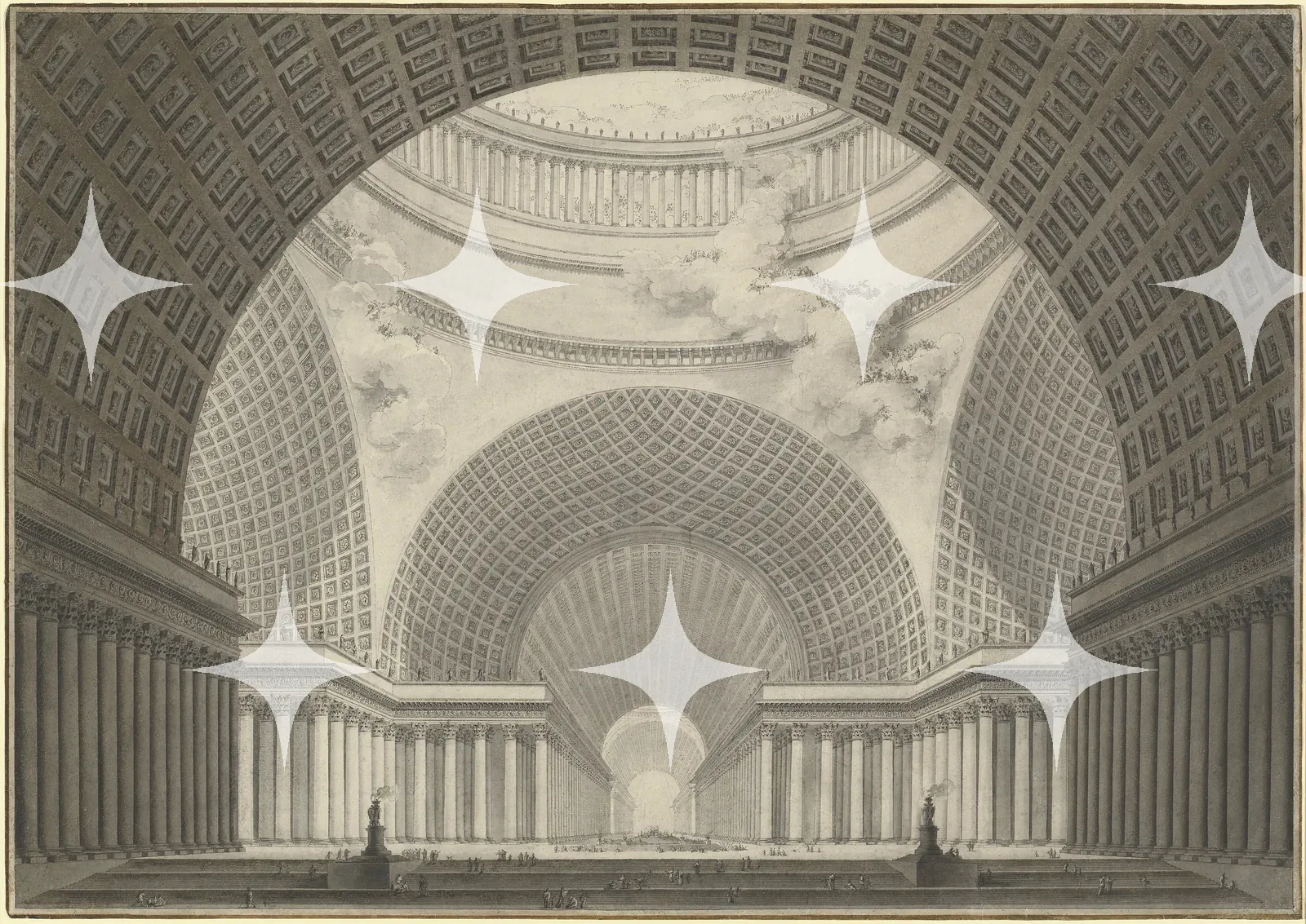 Bath Hall Section, Engraving — photo 1