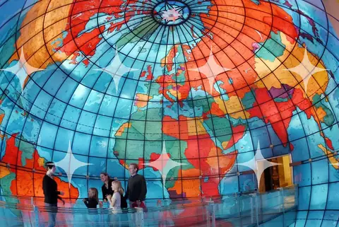 Stained-Glass Globe Interior