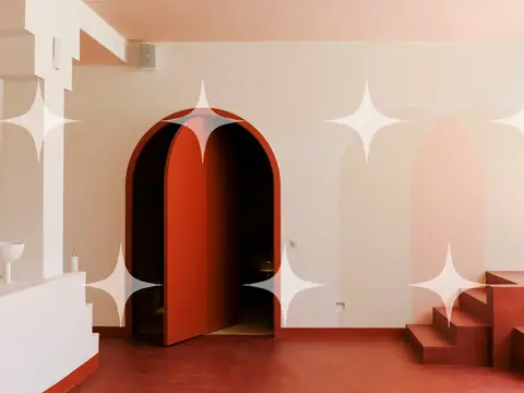 Red Arched Opening