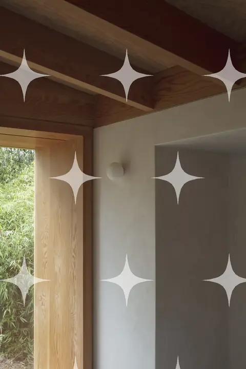 Timber Reveal Against Plaster