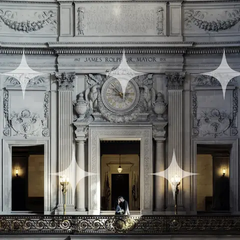 Civic Facade with Clock