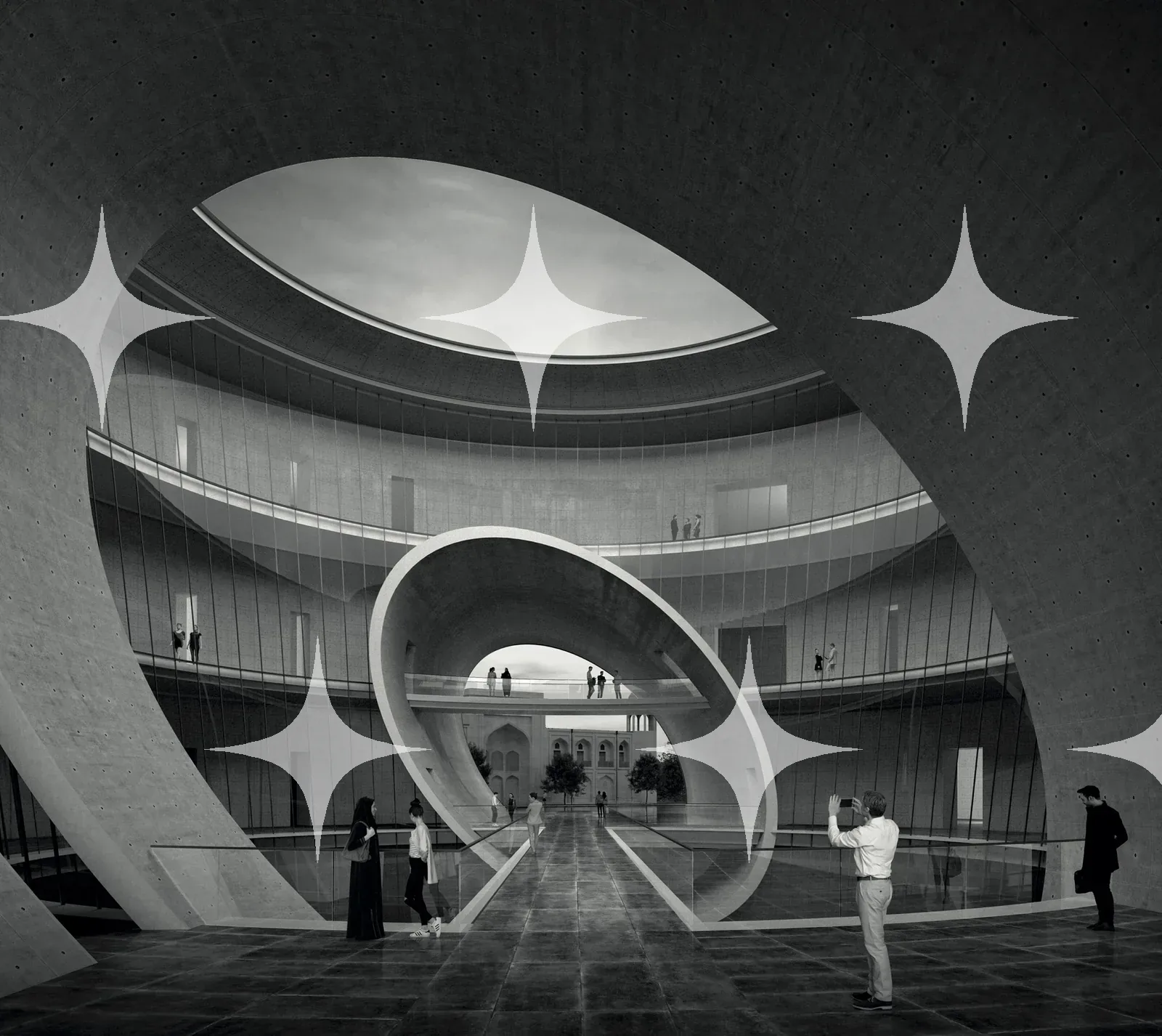Atrium with Lens Rooflight — photo 1