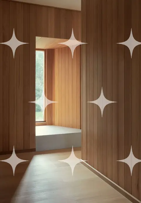 Timber Doorway to a Bathroom