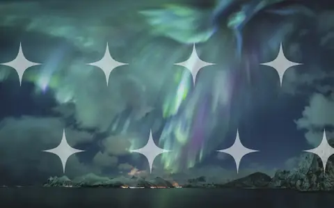 Aurora Over Coastal Water