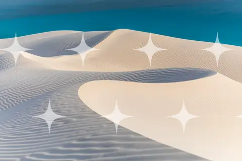 White Sand Dunes and Shadow