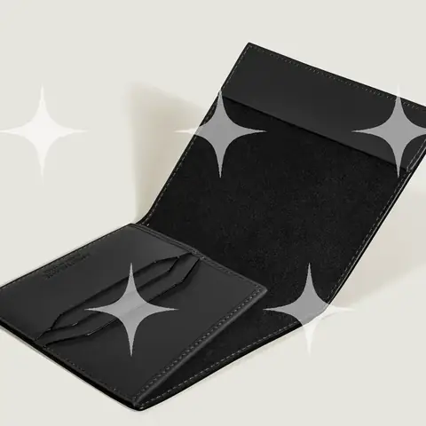 Montblanc Black Leather Passport Holder