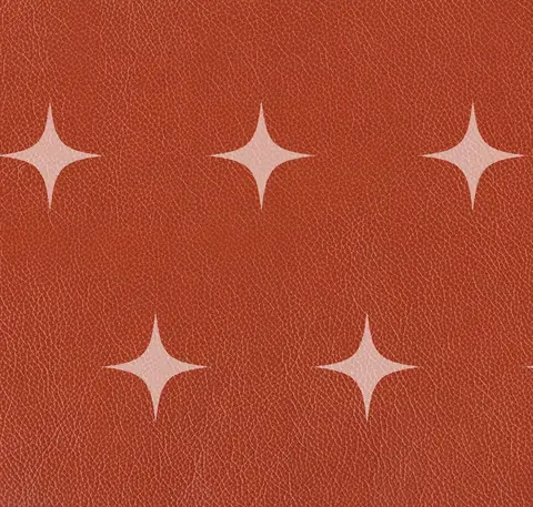 Pebbled Leather Swatch, Terracotta