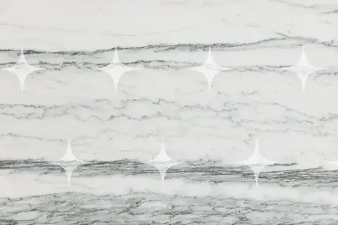 Veined White Marble Slab