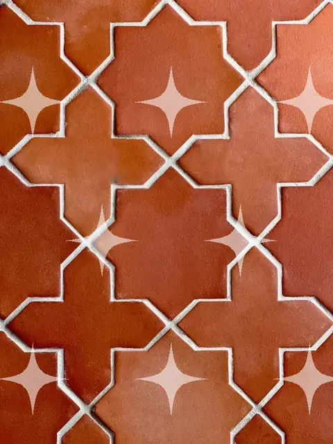 Terracotta Geometric Tilework