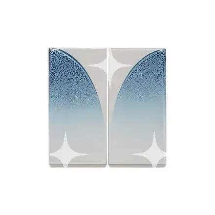 Gradient Speckle Tiles, Blue