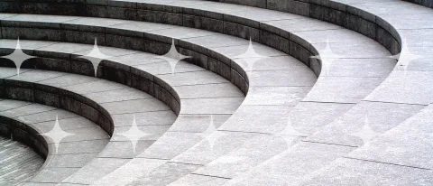 Curved Stone Amphitheatre Steps