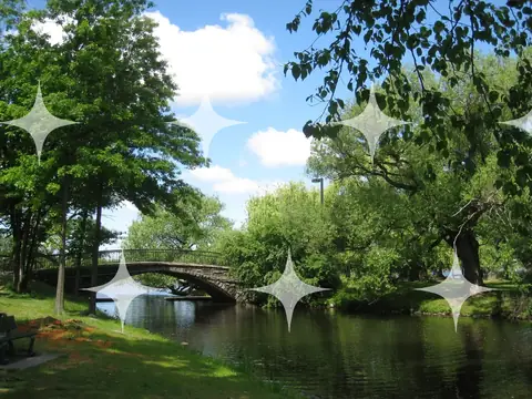 Stone Bridge Over a River