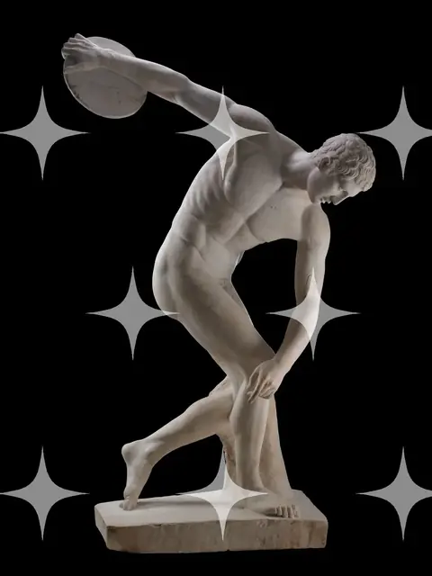 Discobolus, Marble Cast