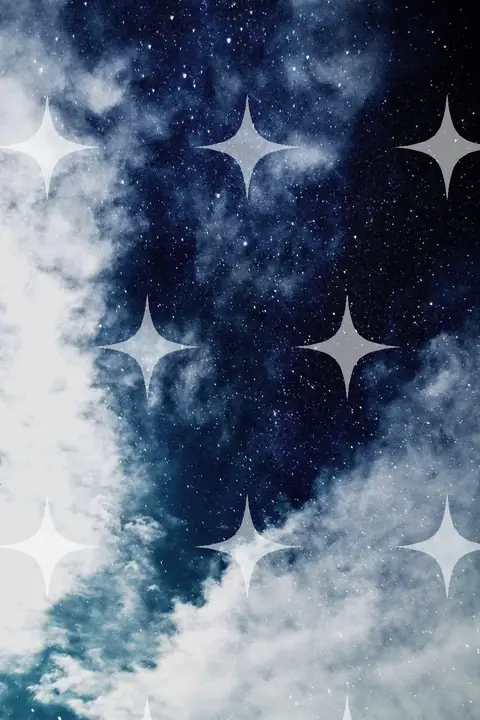Stars Through Broken Cloud