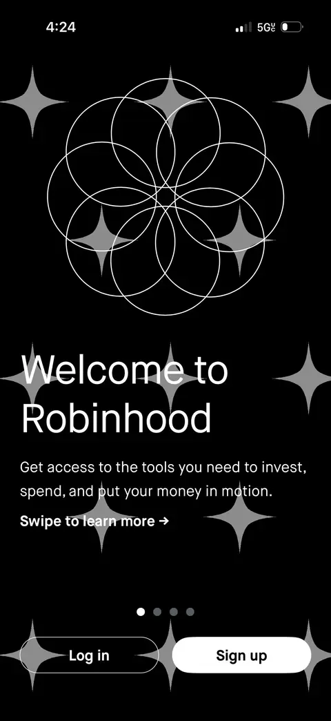 App Welcome Screen